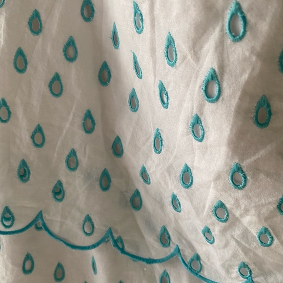 Lilly Pulitzer Strapless Blue Eyelet Dress 10 - Picture 5 of 5